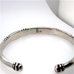 James Avery Retired Thatch Sterling Silver Cuff Bracelet